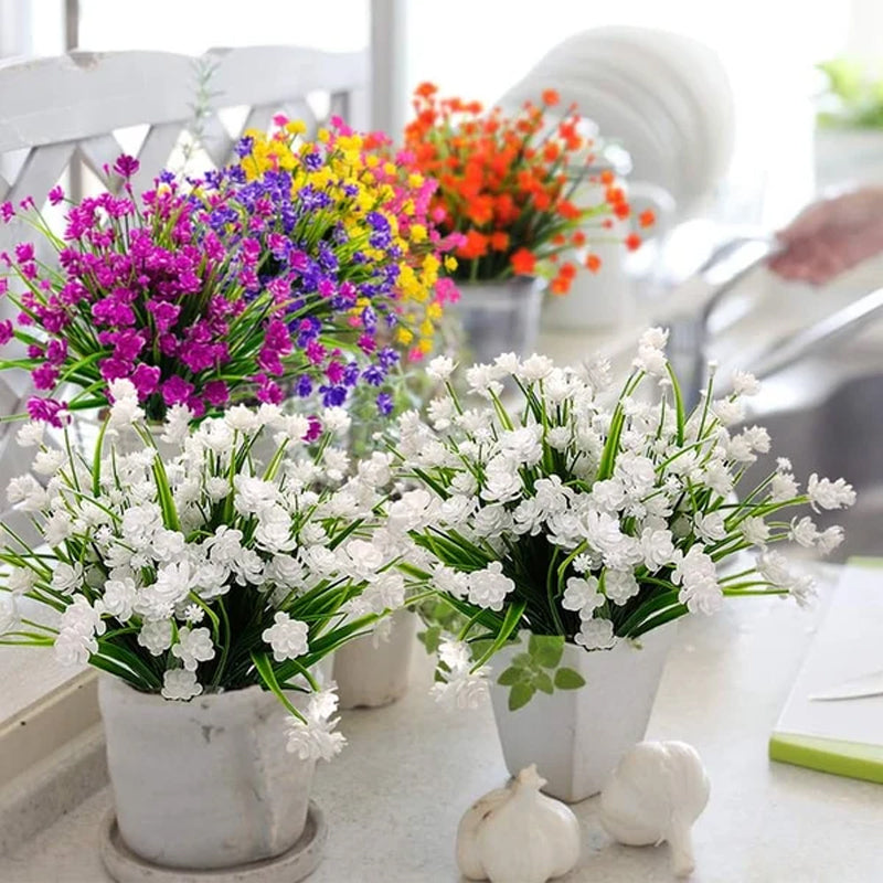 Lisslune | Artificial Flowers Outdoors, 2 Bouquets