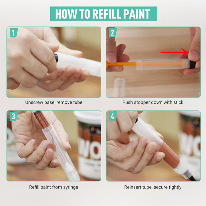 Lisslune | Multifunctional Refillable Touch-Up Nail Polish Pen Brush