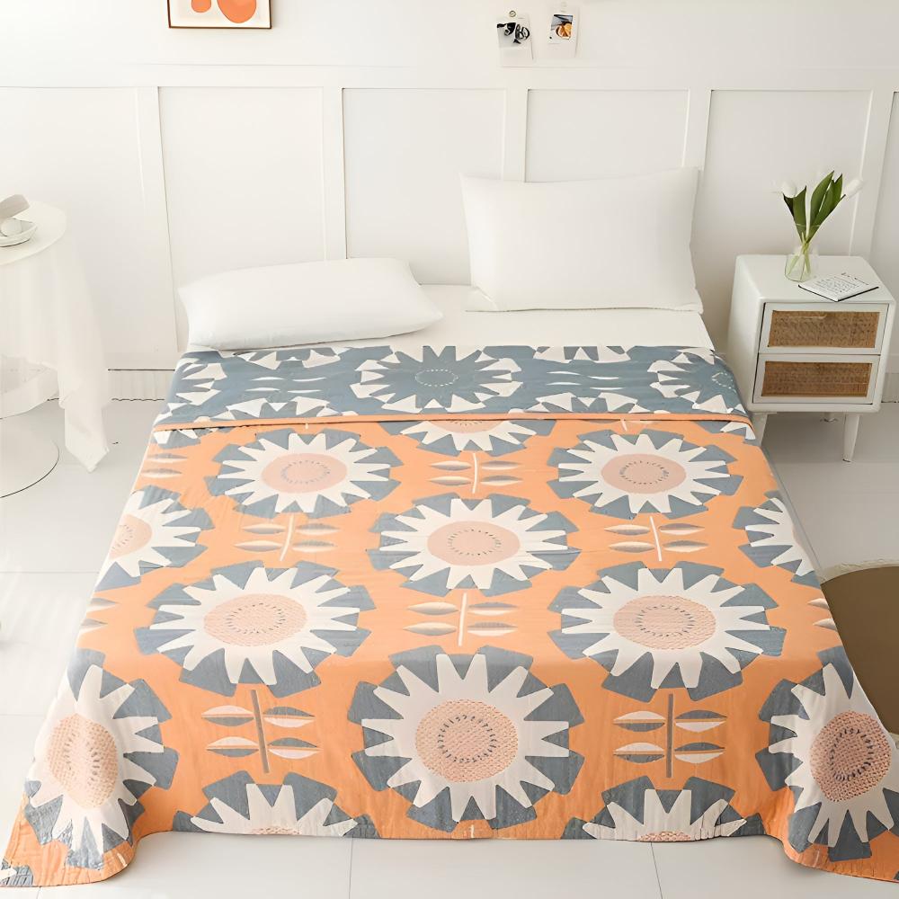 Lisslune | Windmill Flower Patterns Cotton Blanket