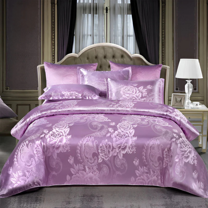 Lisslune | Luxury Satin Duvet Cover with Pillowcases – Silky Soft & Breathable Bedding
