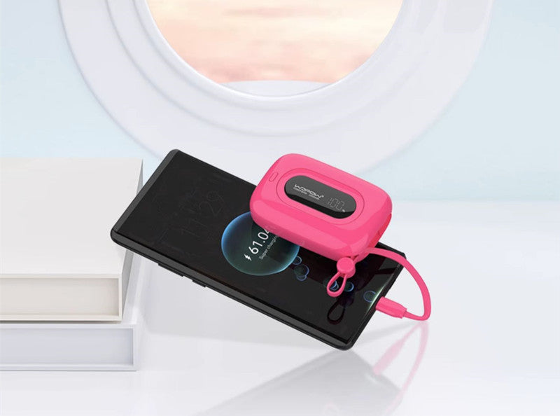 Lisslune | 10000mAh Built-in Dual Cable Power Bank