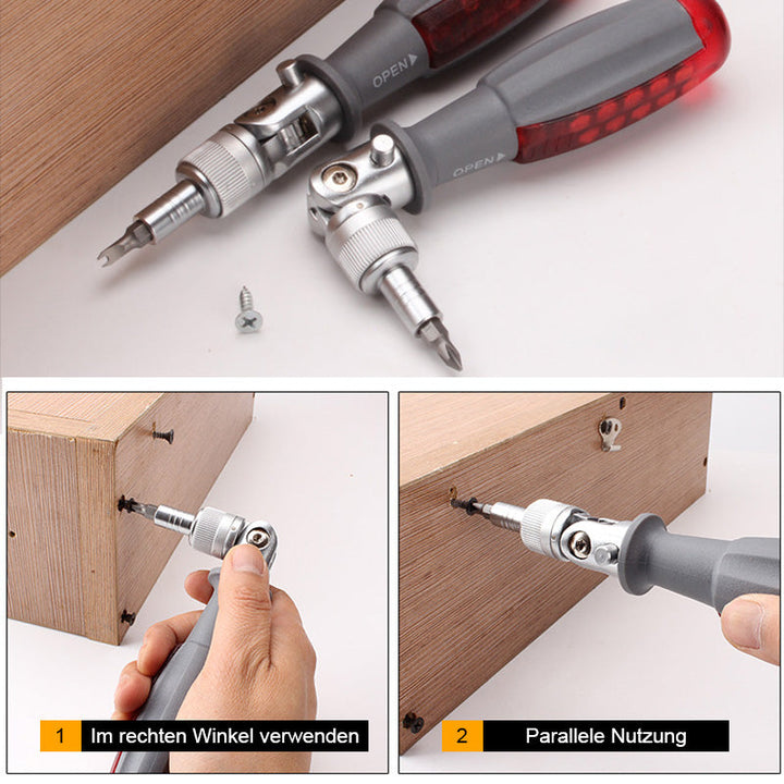 Lisslune | Multi-Angle Ratchet Screwdriver Set