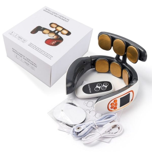 Lisslune | Neck & Shoulder Massager with Heat for Pain Relief - Heat & Pulse Therapy