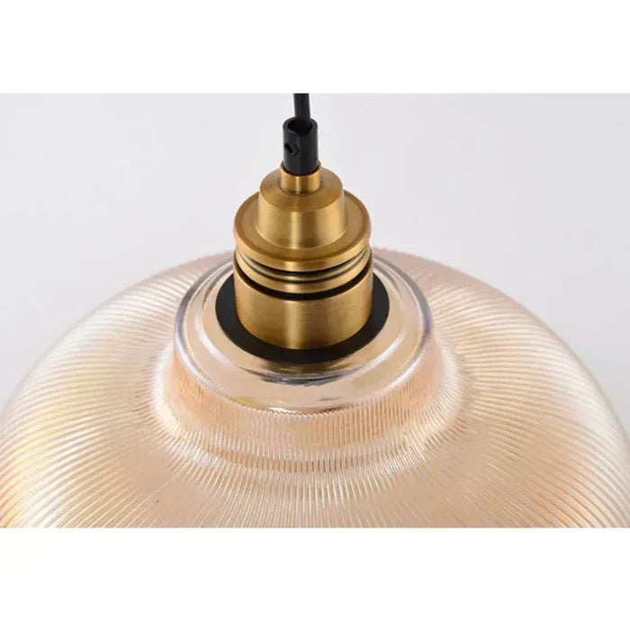Lisslune | Glass Pendant Light | Adjustable Cable, Warm Light Effect & Ideal for Kitchen and Dining Spaces