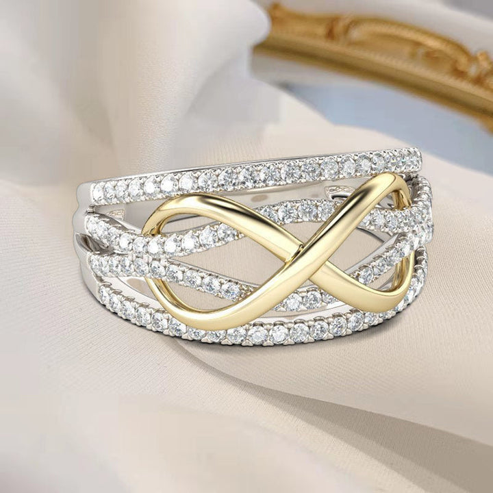 Lisslune | Mother & Daughter Forever Connected Together Ring