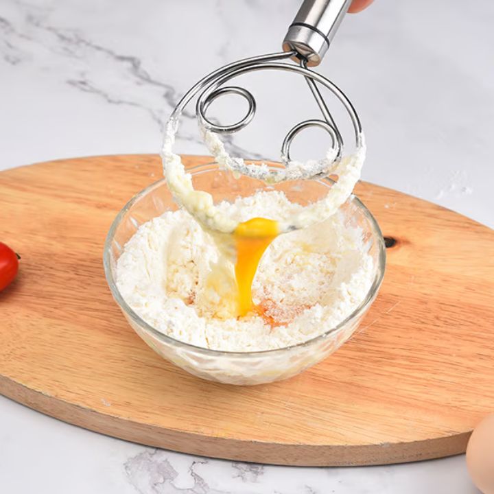 Lisslune | Stainless Steel Dough Mixer for Easy and Clean Baking