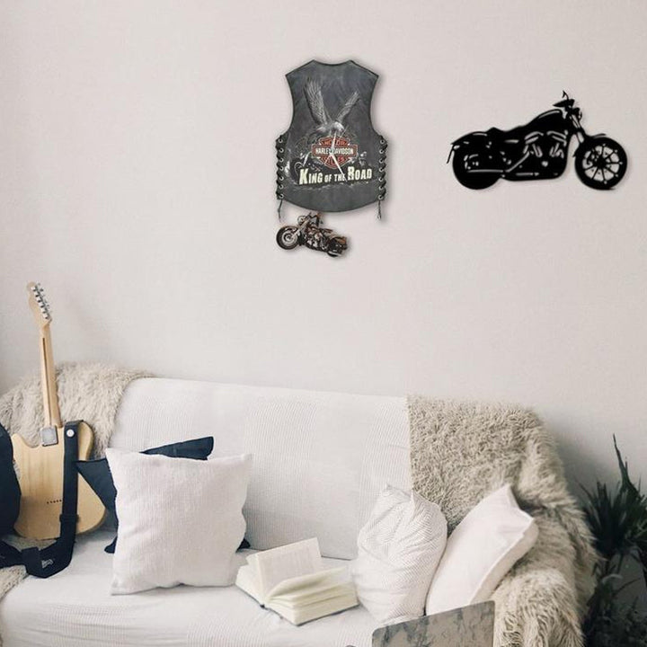 Lisslune | Creative Vest Motorcycle Wall Clock Decoration