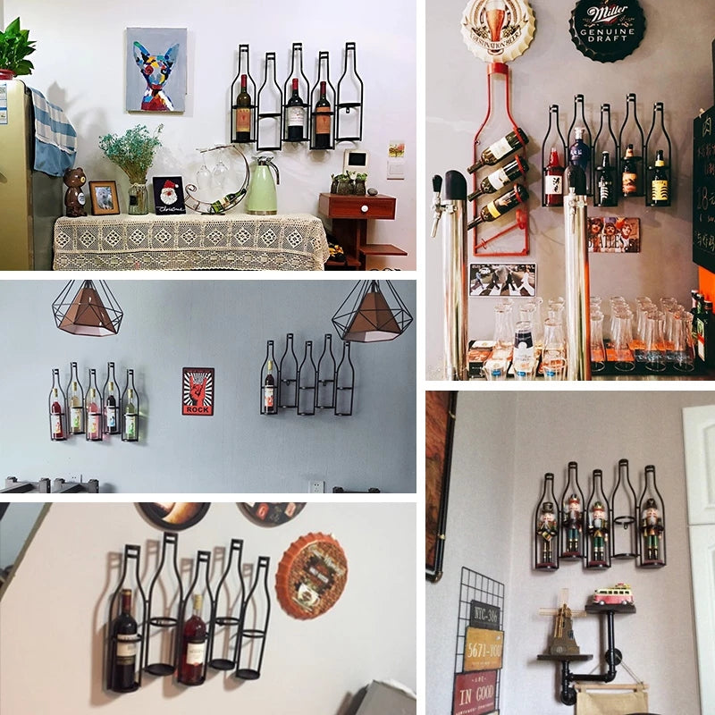 Lisslune | Iron Hang Wine Rack