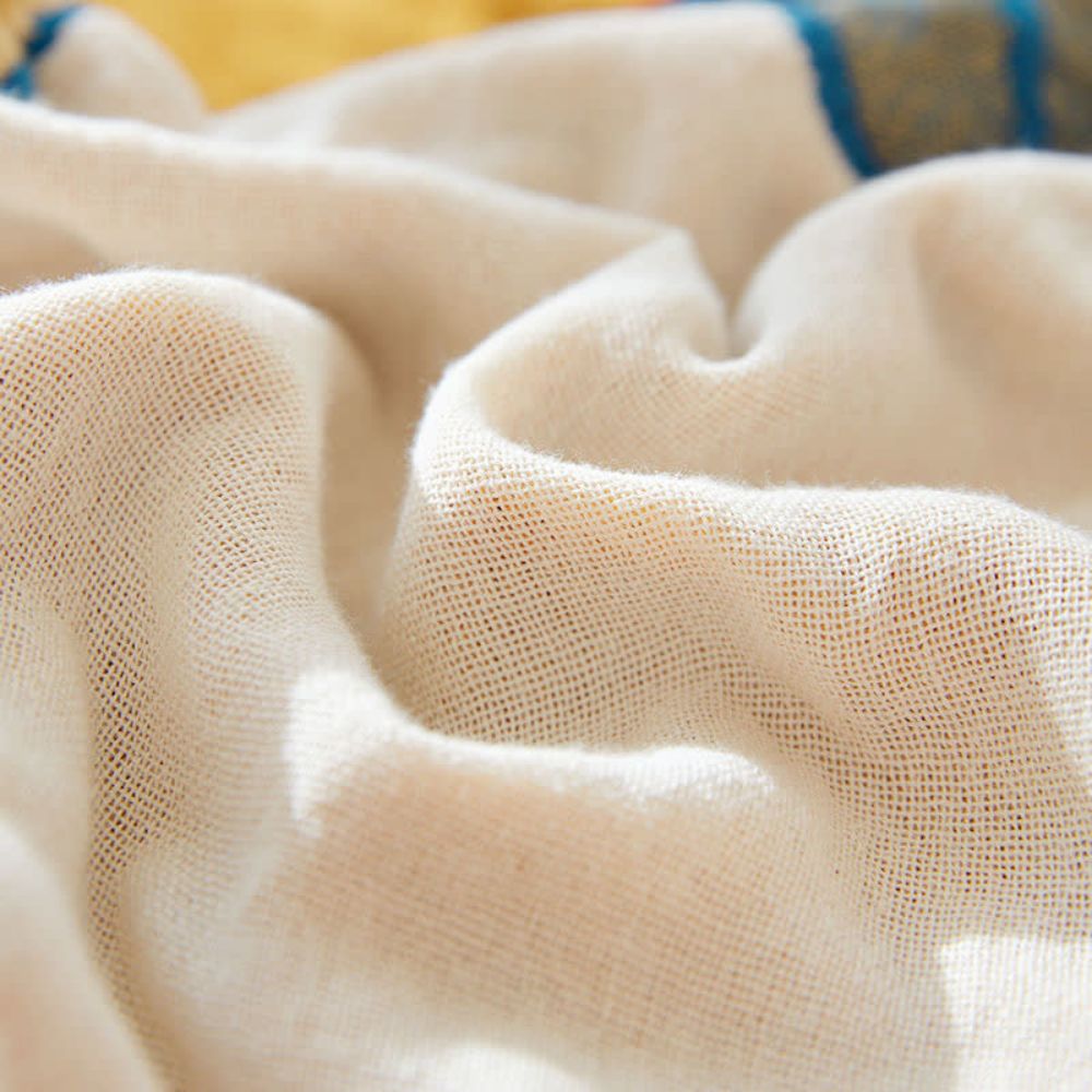 Lisslune | Ethereal Cotton Floral Bird Blanket