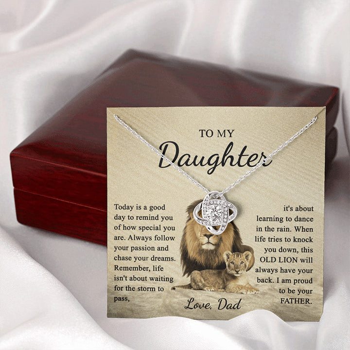 Lisslune | To my daughter dear knot necklace
