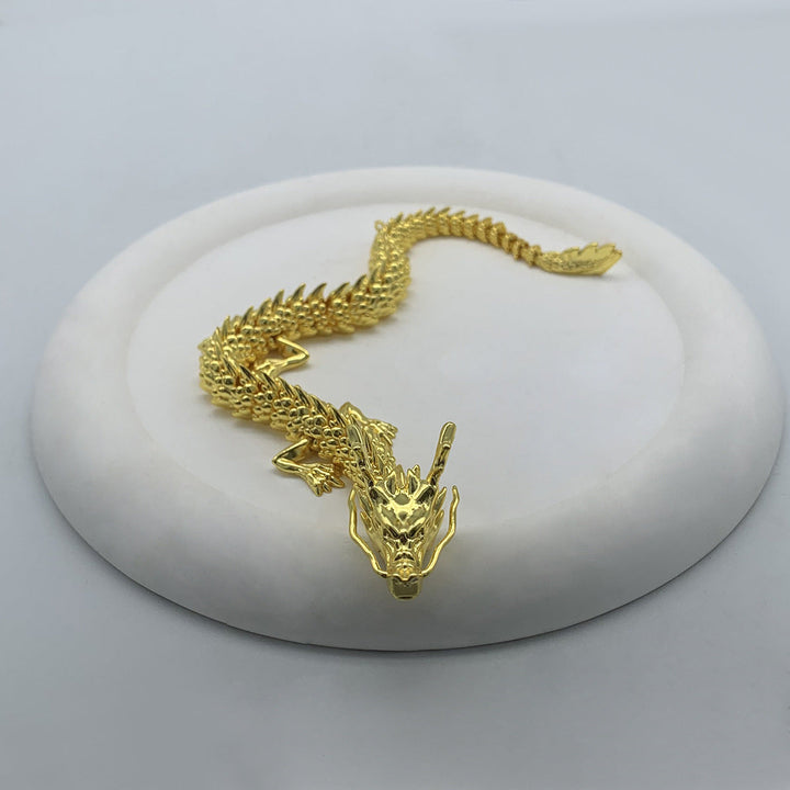 Lisslune | Gold dragon with movable joints