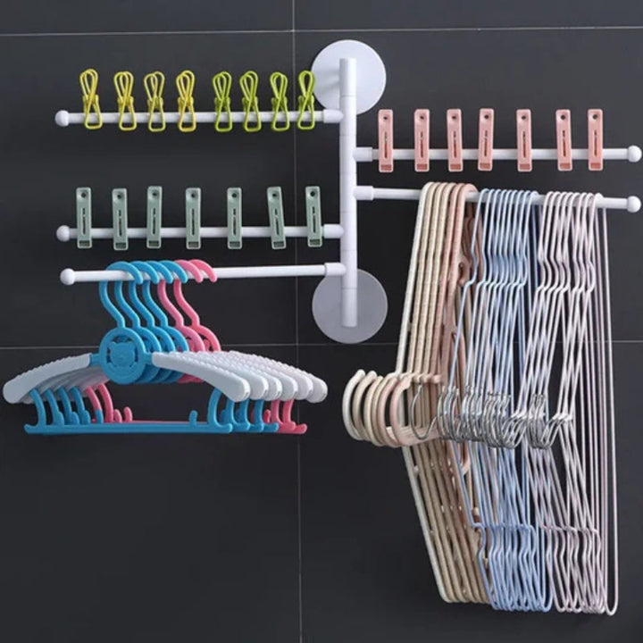 Lisslune | FlexiRack – Foldable, rotating wall mount and towel holder