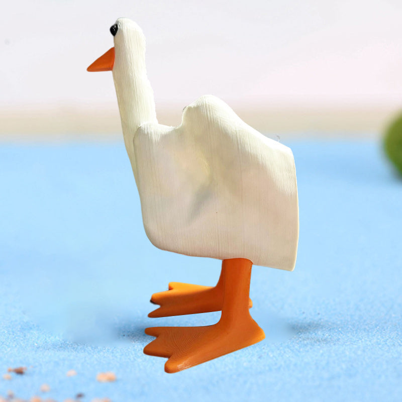 Lisslune | Middle Finger Duck Resin Ornament