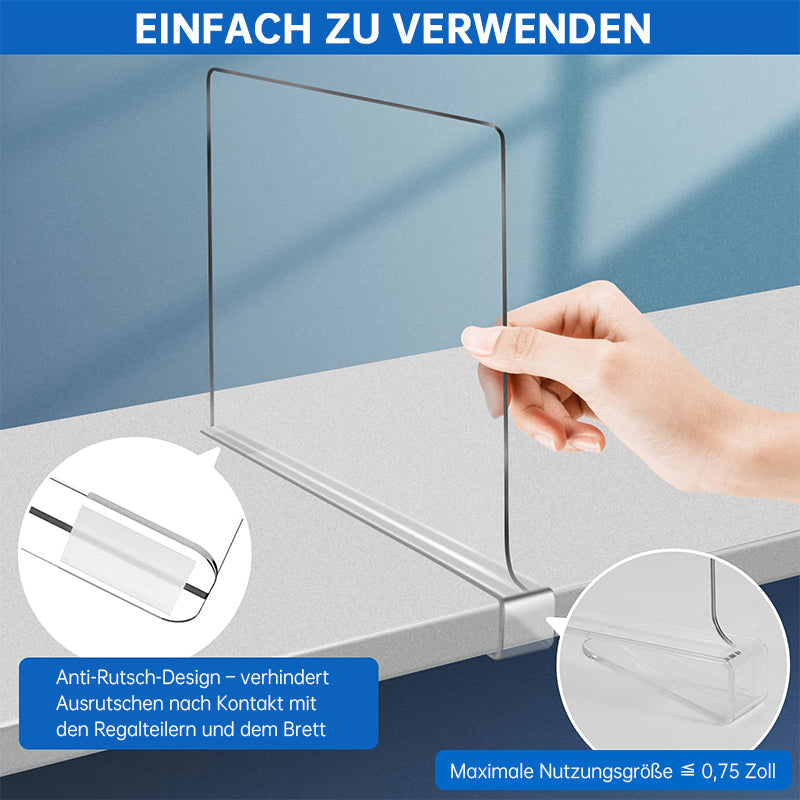 Lisslune | Shelf divider made of acrylic for closet organization