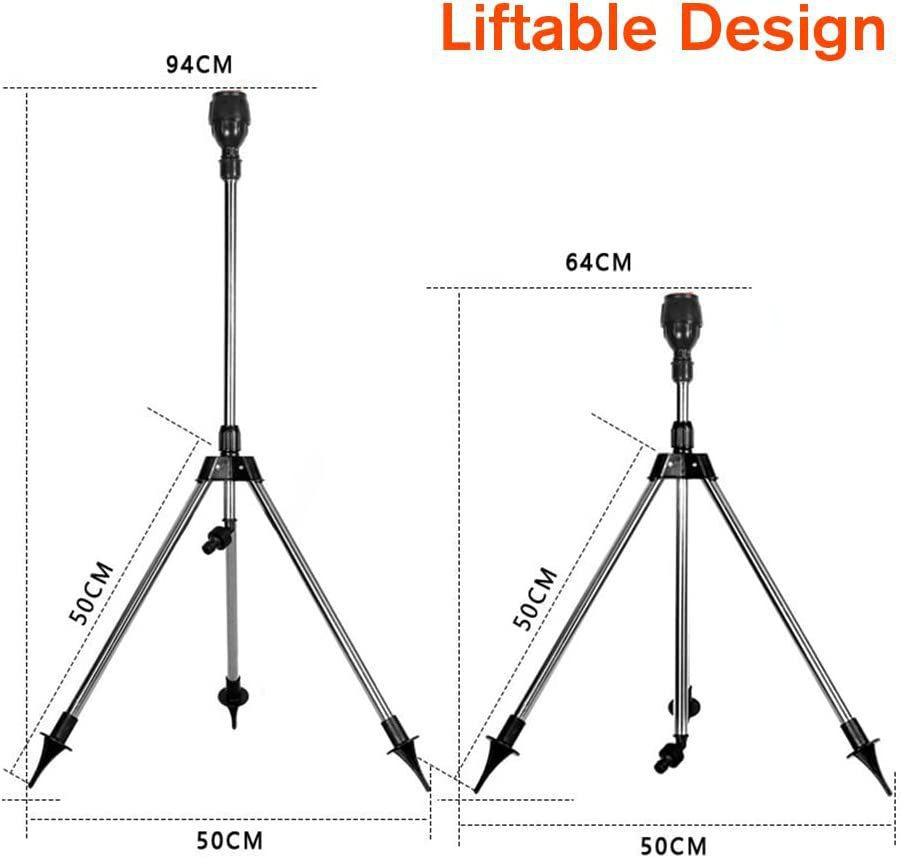 Lisslune | Automatic Rotating Garden Sprinkler with Retractable Tripod for the Garden