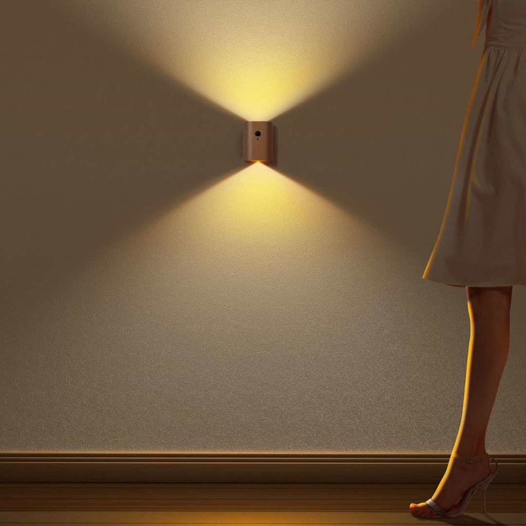 Lisslune | Rechargeable LED Wall Light with Motion Sensor – Warm White