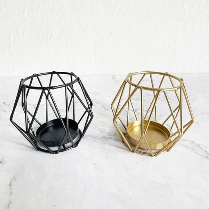 Lisslune | Wireframe Sleek Iron Candle Holder