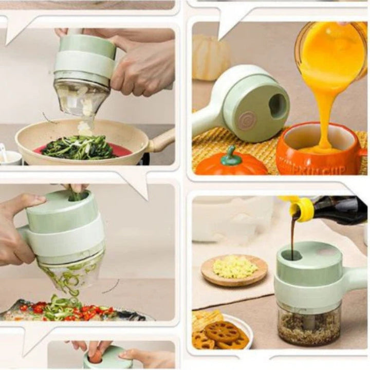 Lisslune | PrepMate – 4-in-1 manual kitchen preparation maker