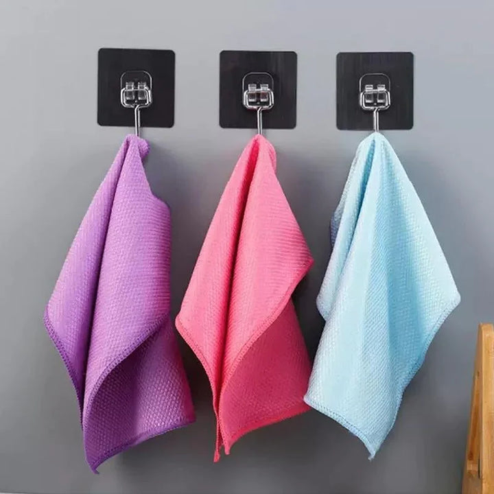 Lisslune | Fish Scales Microfiber Polishing Cloth Cleaning Cloth (5 pieces)
