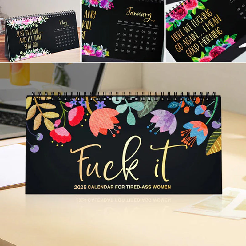 Lisslune | 2025 Calendar with Fun Quotes and Planner