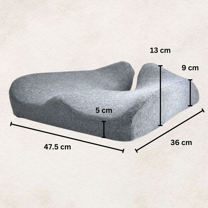 Lisslune | Orthopedic Pressure Relief Pillow | Contoured Design for Back and Neck Support at Home or Travel