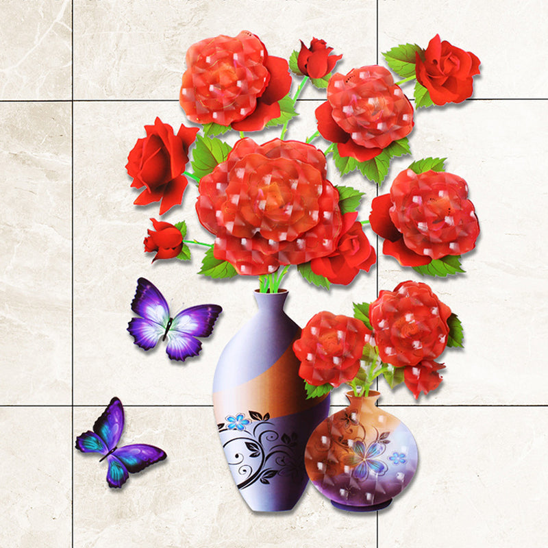 Lisslune | DIY Plant Vase Three-Dimensional Wall Stickers