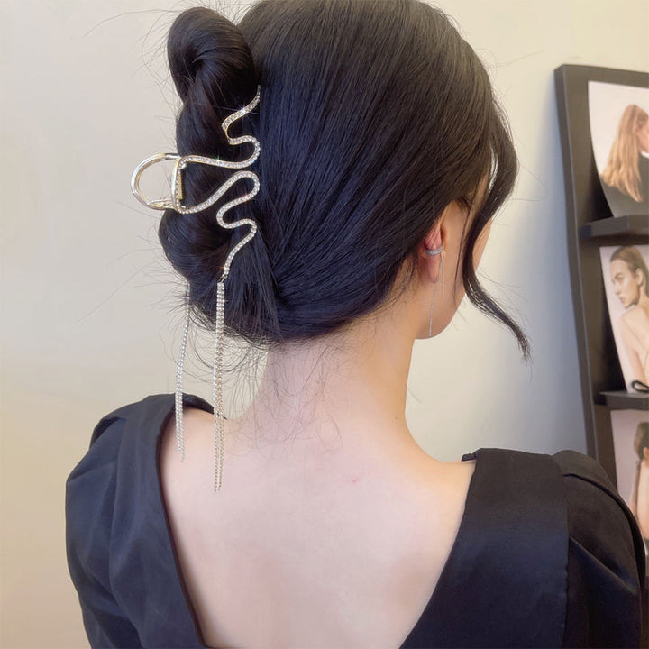 Lisslune | Snake Hair Clip with Rhinestones