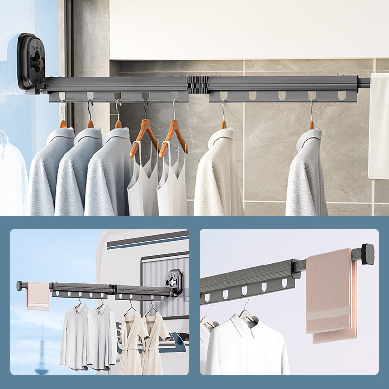 Lisslune | Foldable clothes rack for wall mounting with suction cup