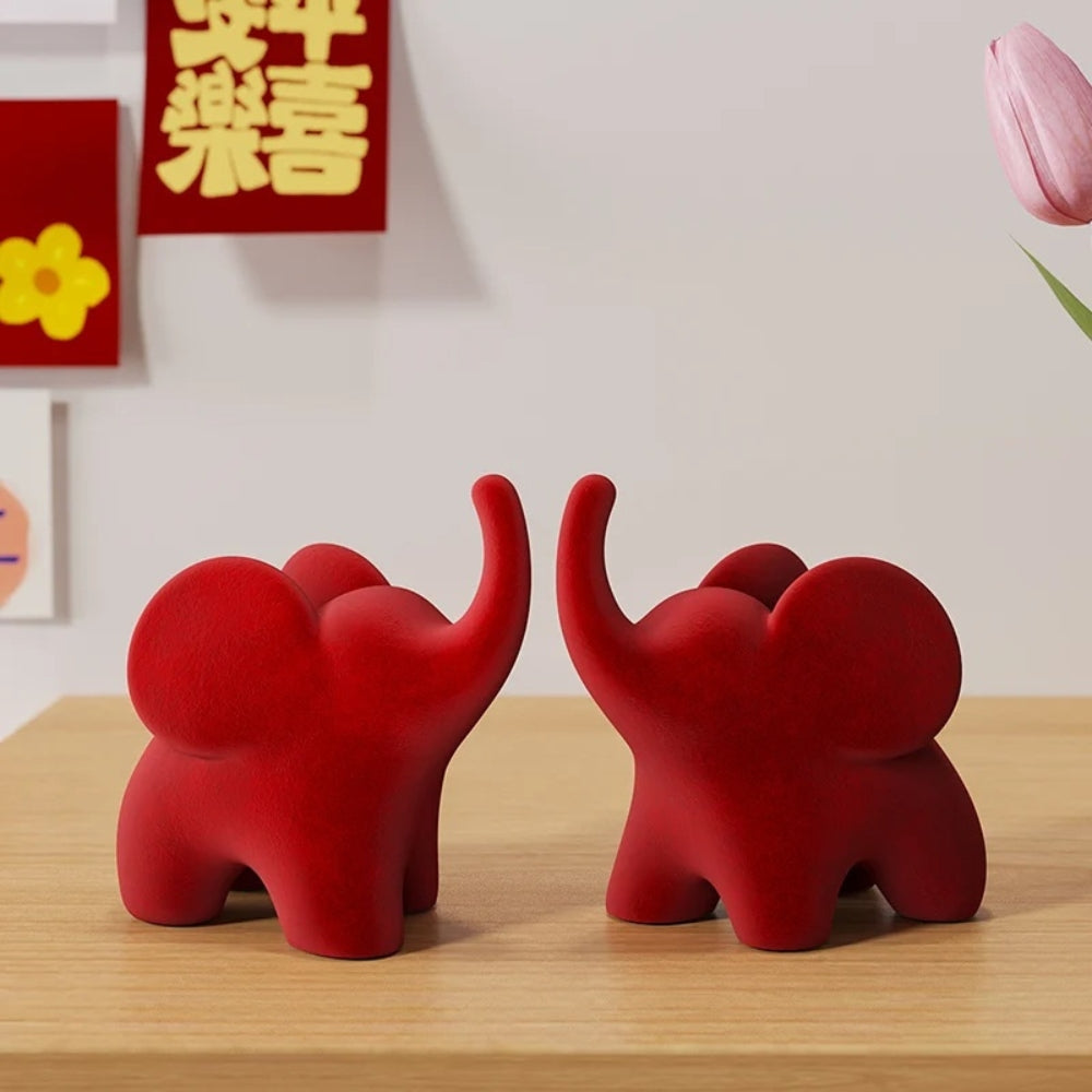Lisslune | Eclectic Elephant Resin Figurines