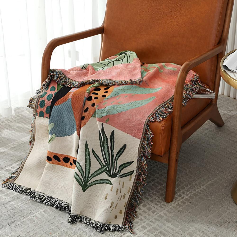 Lisslune | Jungle Leopard Patterned Throw Blanket