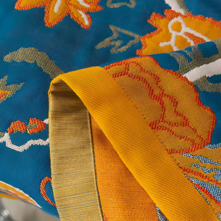 Lisslune | Lush Flower Cranes Bath Towel