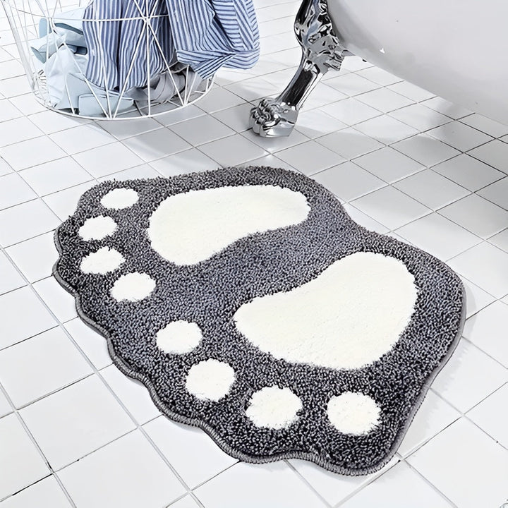 Lisslune | Cute Paw Print Bath Mat