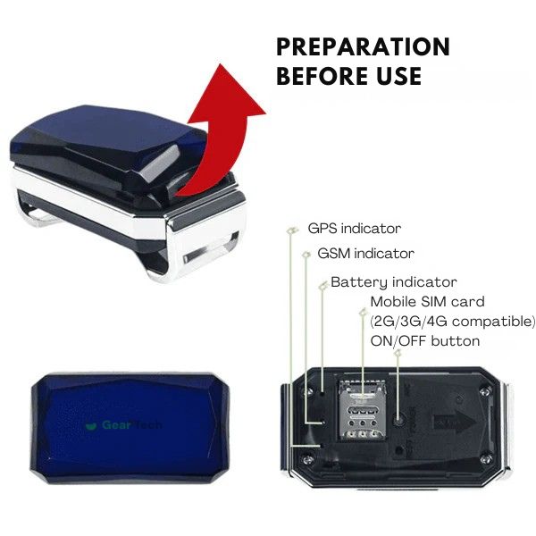 Lisslune | GPS Dog Collar | Waterproof, Adjustable & Unlimited Range for Real-Time Tracking