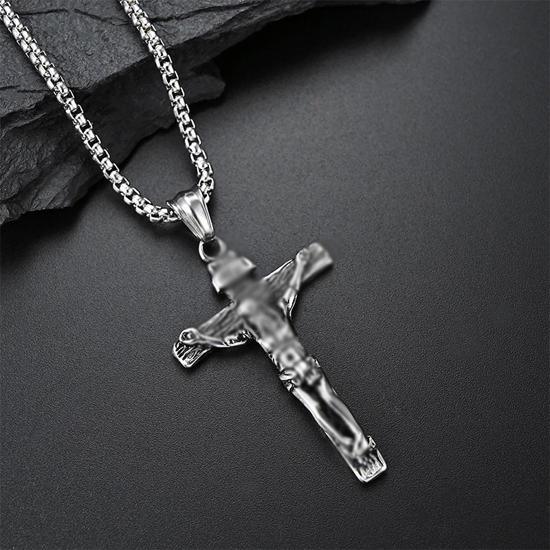 Lisslune | Titanium Steel Cross Pendant Necklace