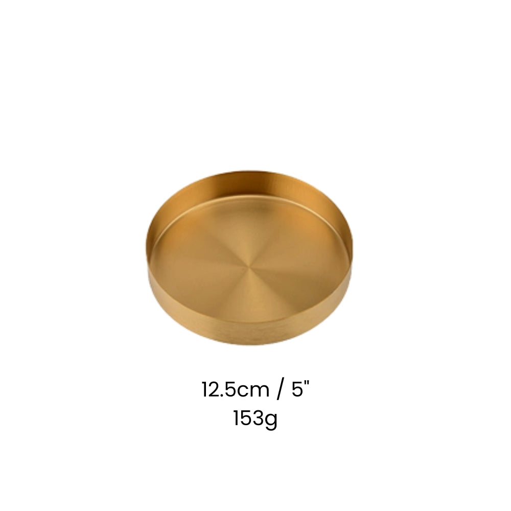 Lisslune | Gold Stainless Steel Tray