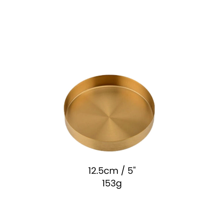Lisslune | Gold Stainless Steel Tray