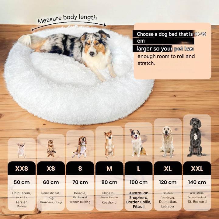 Lisslune | FluffyNest Comfort Dog Bed – Orthopedic Plush Sleeping Cushion for Dogs