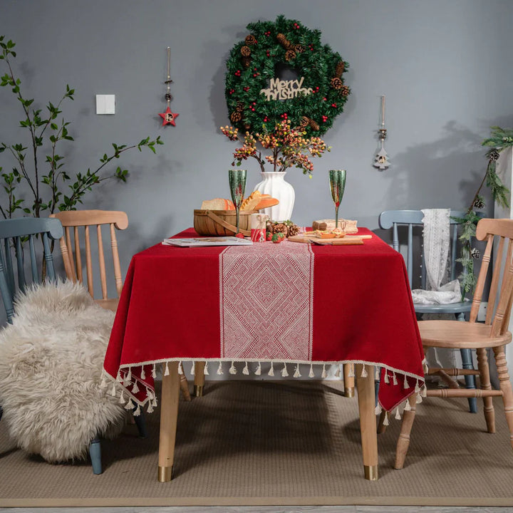 Lisslune | Glisstra Geometric Tassel Tablecloth