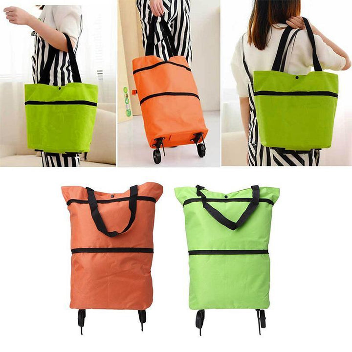 Lisslune | Foldable shopping bag with wheels