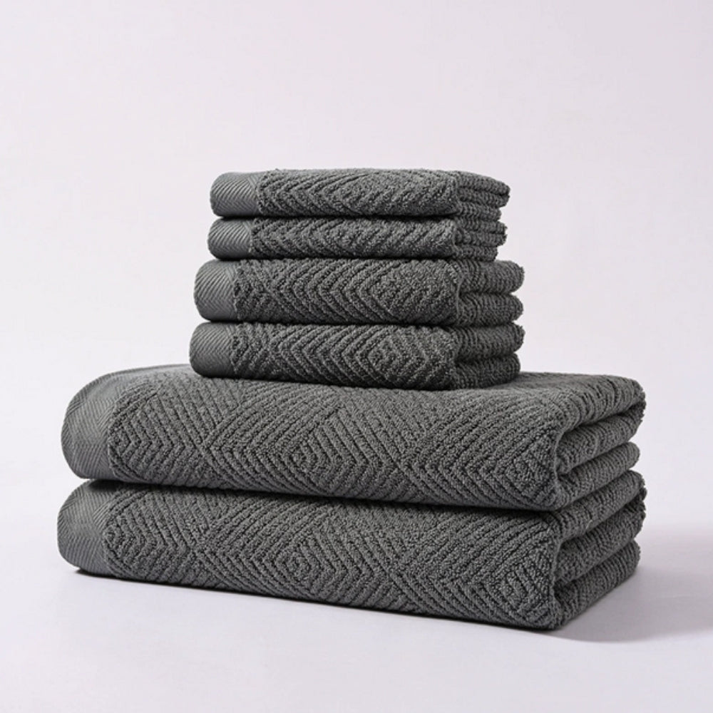 Lisslune | Cascade Supreme Cotton Towels | 6pcs Set