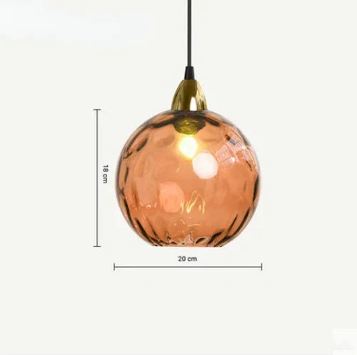 Lisslune | Spherical Glass Pendant Light