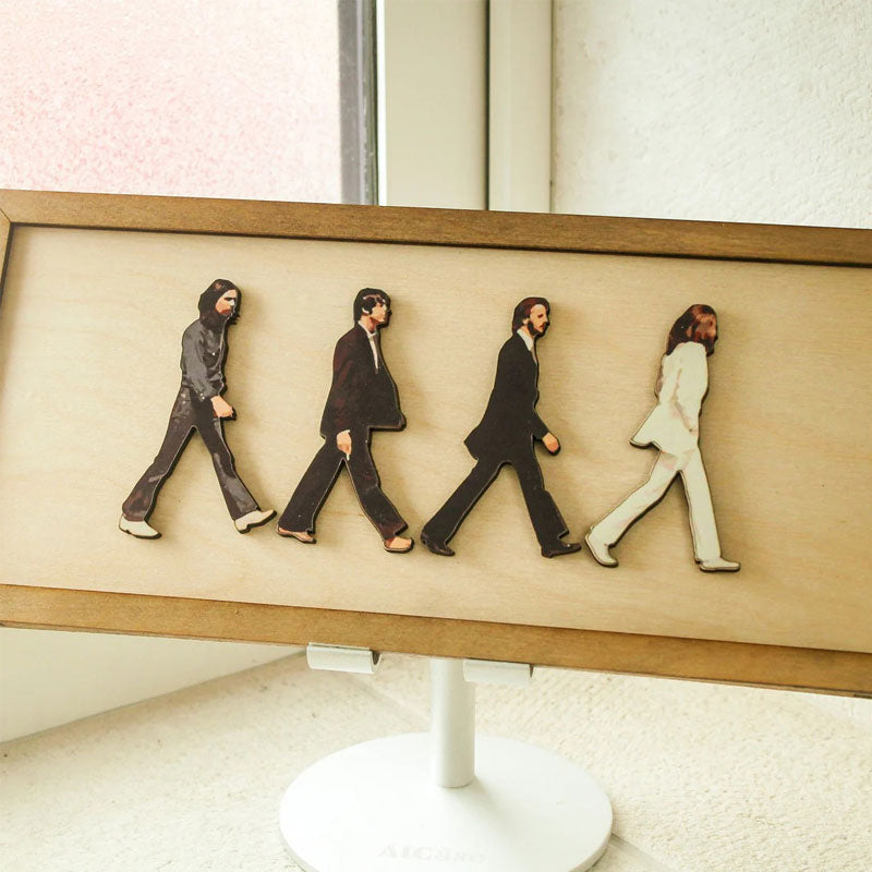 Lisslune | Framed Abbey Road Portrait of the Beatles