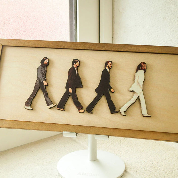 Lisslune | Framed Abbey Road Portrait of the Beatles