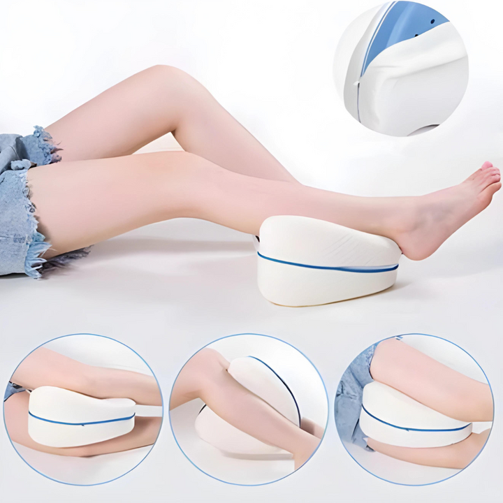 Lisslune | Orthopedic Knee Pillow for Side Sleepers - Contoured Support Cushion for Pain Relief & Comfort During Sleep