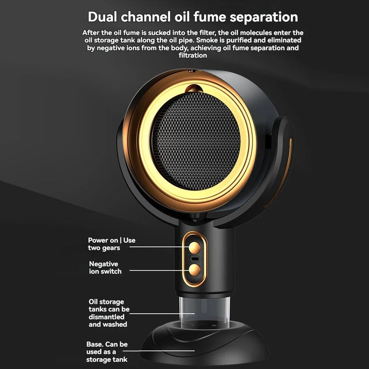 Lisslune | SmokeAway Venti – Portable Air Purifier Fan with Ion Technology and USB Charger