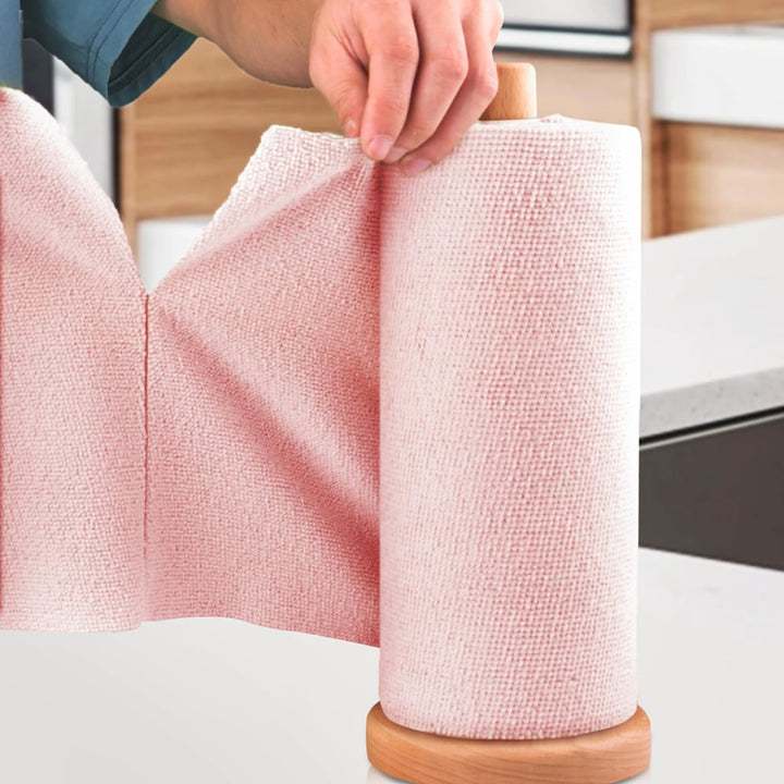 Lisslune | 20 Pieces Reusable Microfiber Cloths on Roll – Lint-Free, Streak-Free & Eco-Friendly
