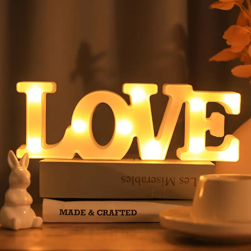 Lisslune | LED letters, numbers, and symbols – luminous decoration with warm white light for parties and living spaces