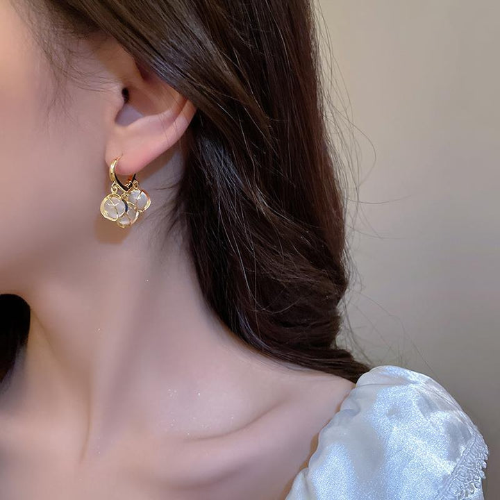 Lisslune | Exquisite Fashion Opal Cat Eye Drop Earring