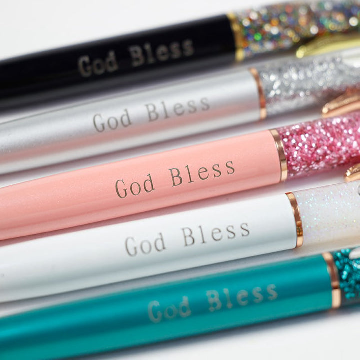 Lisslune | 1Pc New Gold Foil Pens Metal Ballpoint Pens Office Birthday Gifts Ballpoint Pen Engraved Names Private Laser Customize Logo Pen