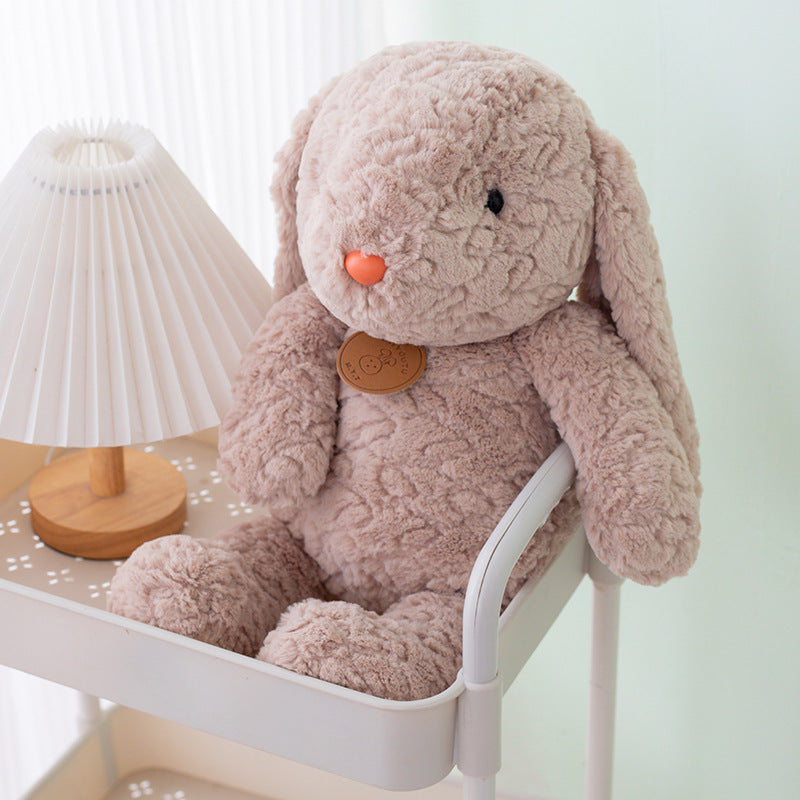 Lisslune | Short Hair Plush Bunny-Khaki